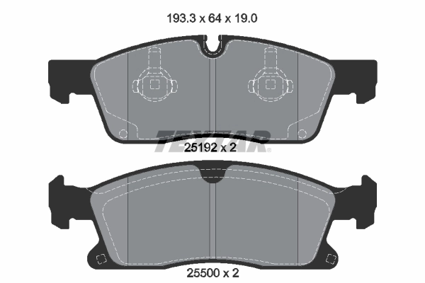 Brake Pad Set, disc brake Q+ 2519201
