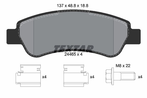 Brake Pad Set, disc brake Q+ 2446501