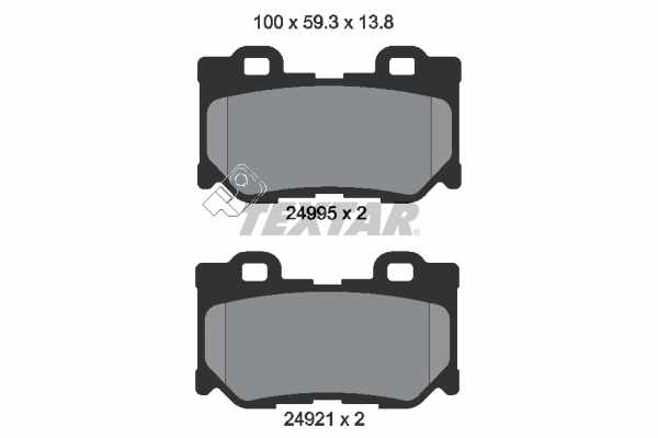 Brake Pad Set, disc brake 2499501