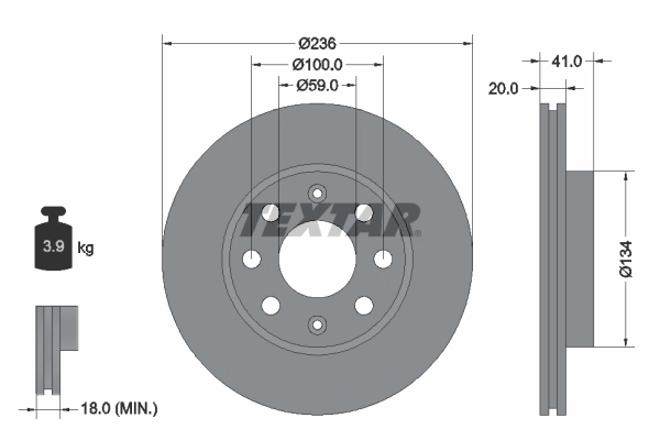 Brake Disc PRO 92133403