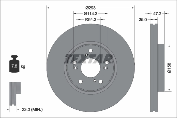 Brake Disc PRO 92321303