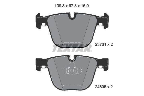 Brake Pad Set, disc brake Q+ 2373101