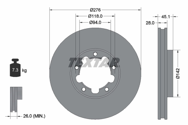 Brake Disc PRO 92324003