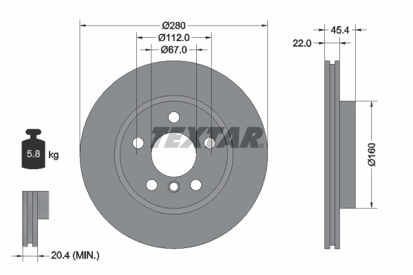 Brake Disc PRO 92279203