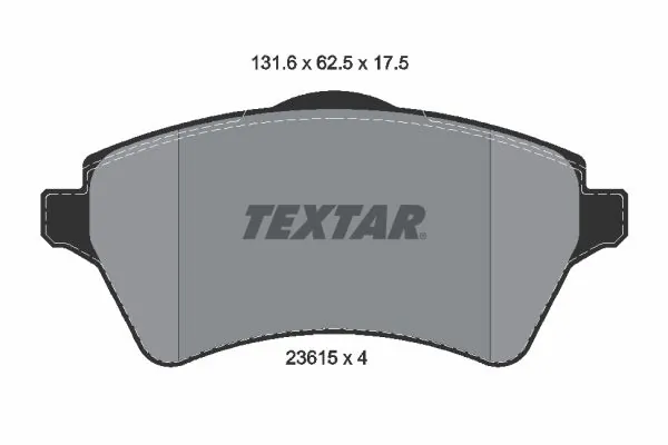 Brake Pad Set, disc brake Q+ 2361501