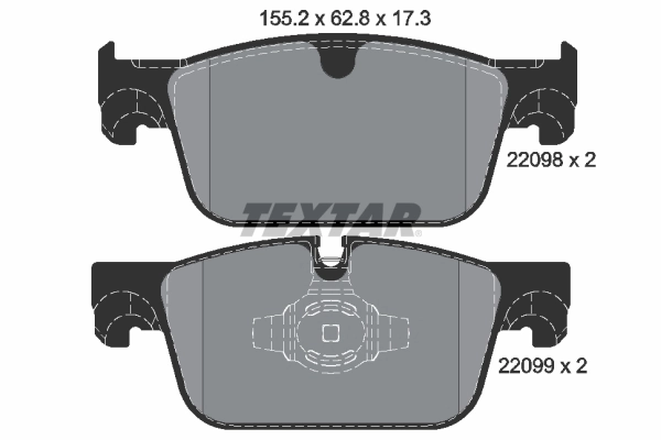 Brake Pad Set, disc brake Q+ 2209801