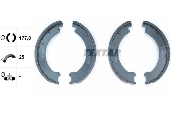 Brake Shoe Set, parking brake 91046000
