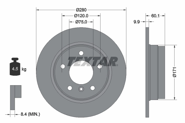 Brake Disc PRO 92055703