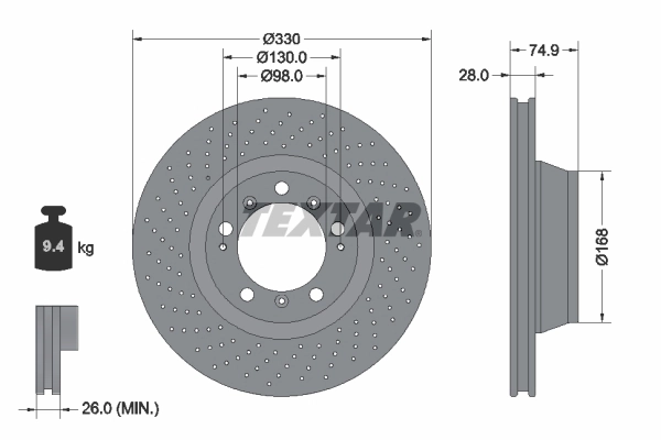 Brake Disc PRO+ 92218905