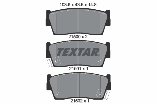 Brake Pad Set, disc brake 2150001