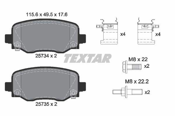 Brake Pad Set, disc brake Q+ 2573401