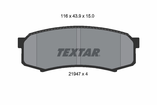 Brake Pad Set, disc brake 2194701
