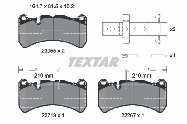Brake Pad Set, disc brake Q+ 2395503
