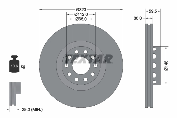 Brake Disc PRO+ 92098305