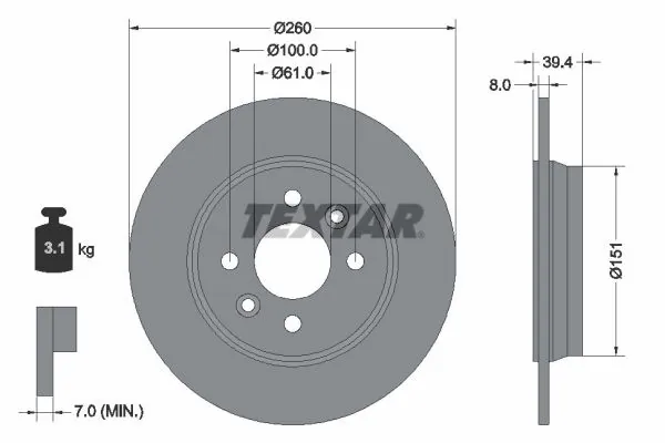 Brake Disc PRO 92347603