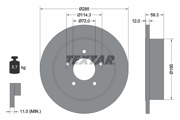 Brake Disc PRO 92194003
