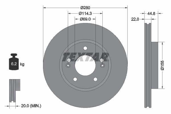 Brake Disc PRO 92314703