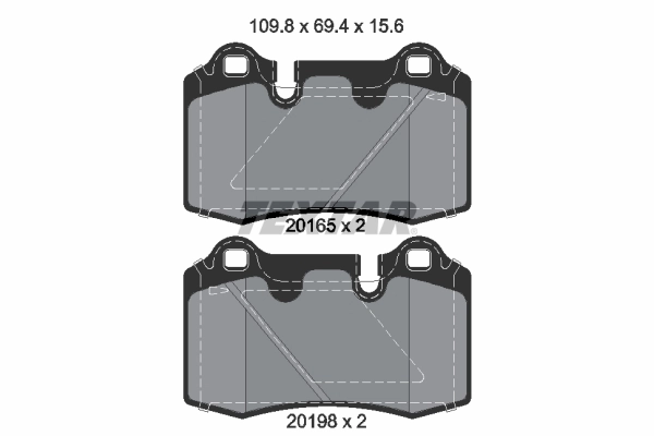 Brake Pad Set, disc brake 2016501