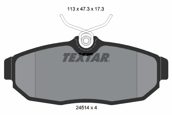 Brake Pad Set, disc brake 2451401