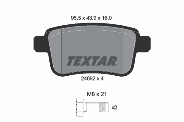 Brake Pad Set, disc brake Q+ 2469204