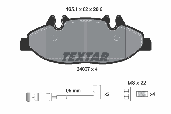 Brake Pad Set, disc brake Q+ 2400701