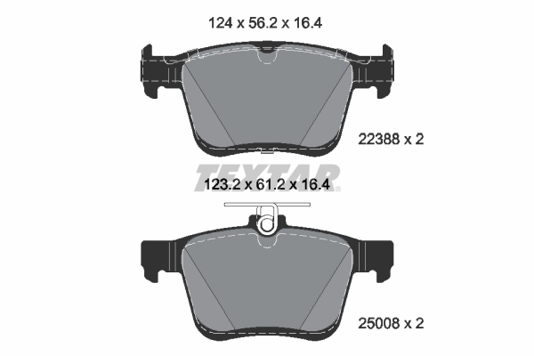 Brake Pad Set, disc brake 2238801