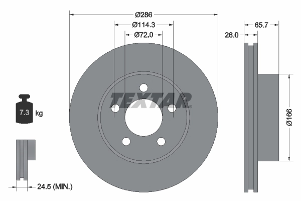 Brake Disc PRO 92169003
