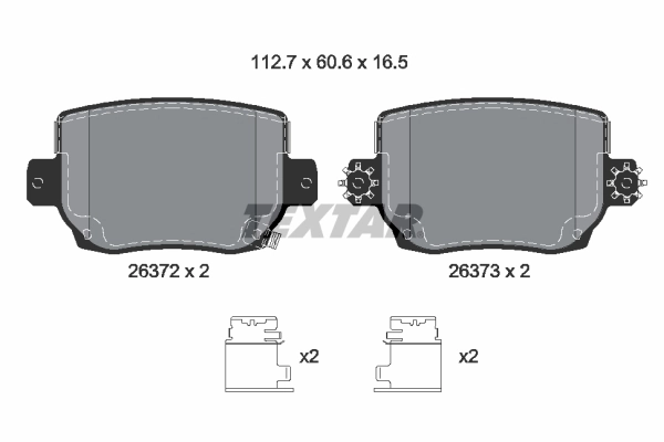 Brake Pad Set, disc brake Q+ 2637201