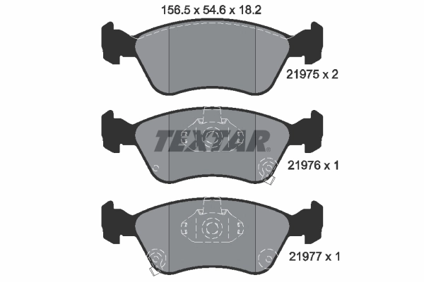 Brake Pad Set, disc brake 2197502