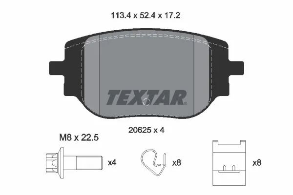 Brake Pad Set, disc brake Q+ 2062501