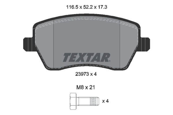 Brake Pad Set, disc brake Q+ 2397301