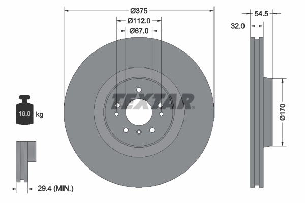 Brake Disc PRO 92176603
