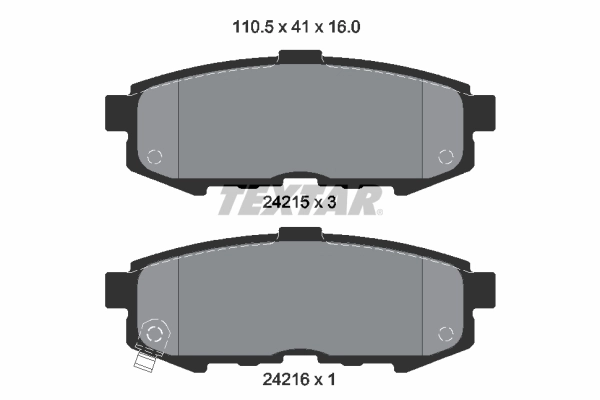 Brake Pad Set, disc brake 2421501