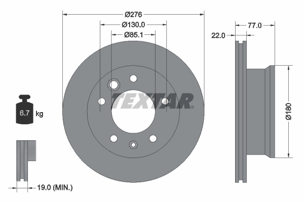Brake Disc PRO 92131503