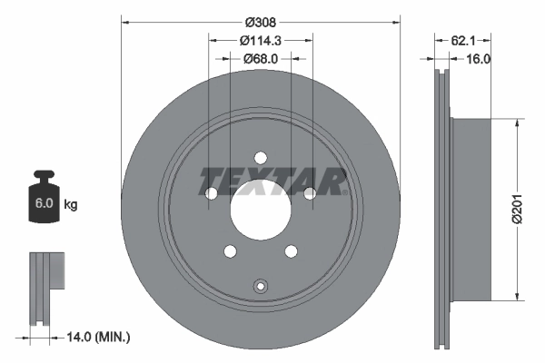 Brake Disc PRO 92149303
