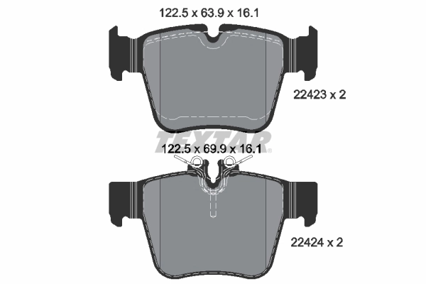 Brake Pad Set, disc brake Q+ 2242301