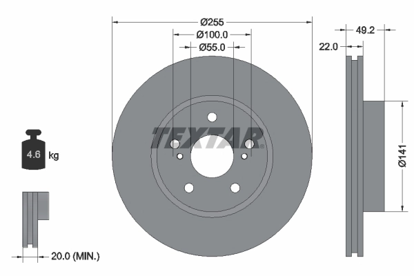 Brake Disc PRO 92179503