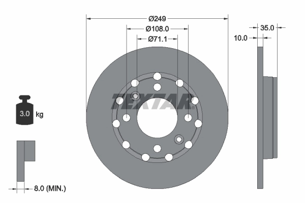 Brake Disc PRO 92325803