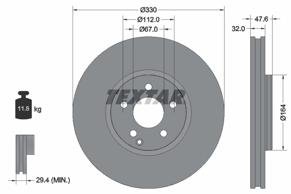 Brake Disc PRO+ 92198805