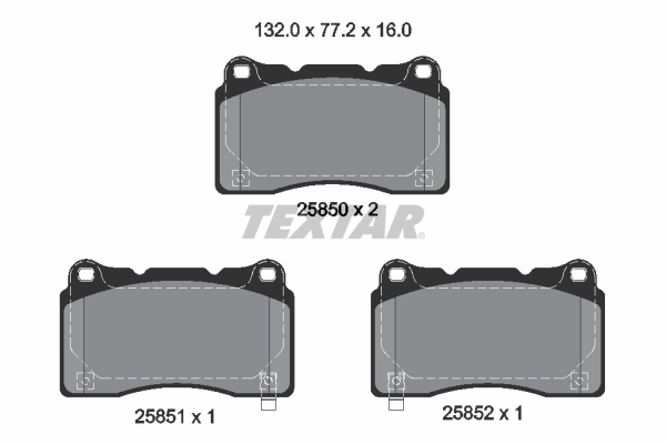 Brake Pad Set, disc brake Q+ 2585001