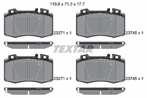 Brake Pad Set, disc brake Q+ 2374502