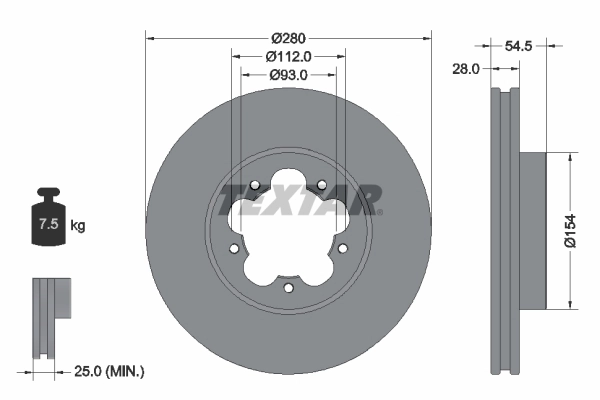 Brake Disc PRO 92151803