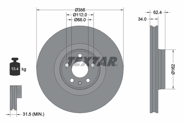 Brake Disc PRO+ 92293505