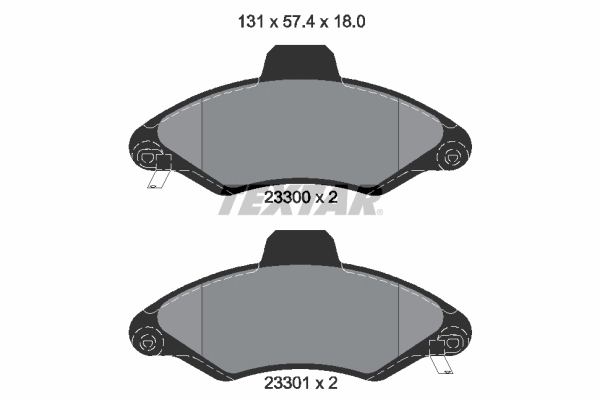 Brake Pad Set, disc brake 2330002