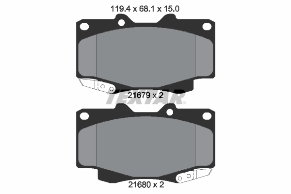 Brake Pad Set, disc brake 2168001