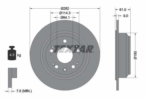 Brake Disc PRO 92165803