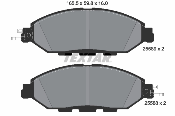 Brake Pad Set, disc brake 2558903