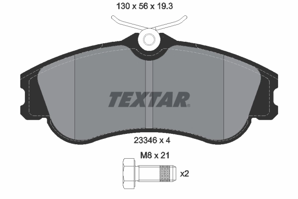 Brake Pad Set, disc brake Q+ 2334602