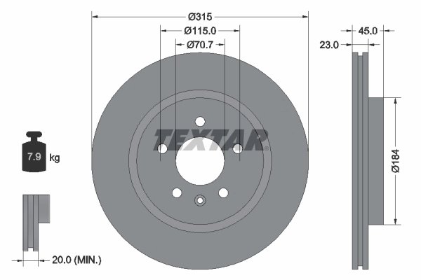 Brake Disc PRO 92239803