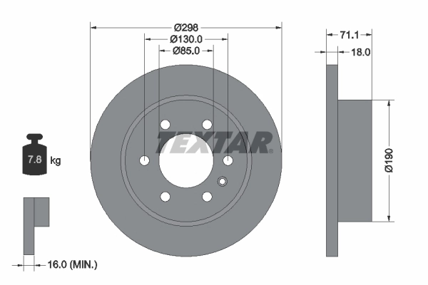 Brake Disc PRO 92301103